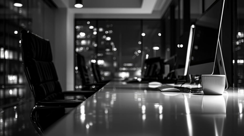 SERVICIOS modern minimalist office black white